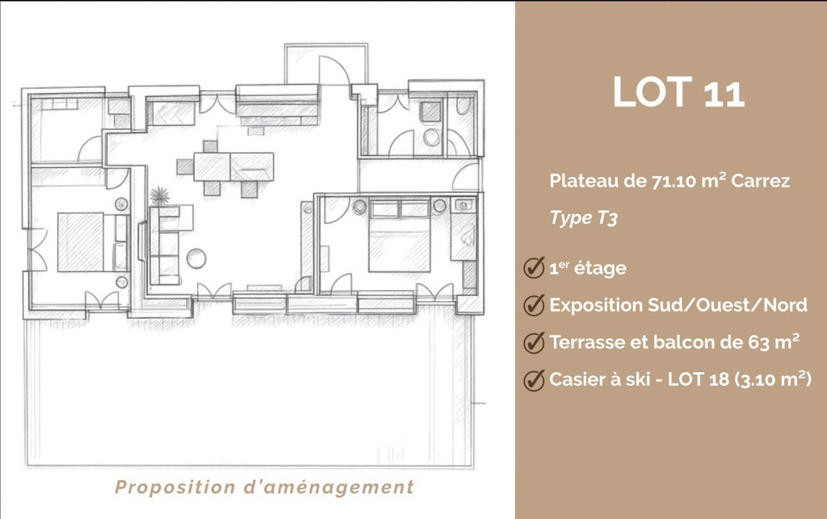 
                                                Vente
                                                 Pelvoux : T3 à aménager avec terrasse de 60m²