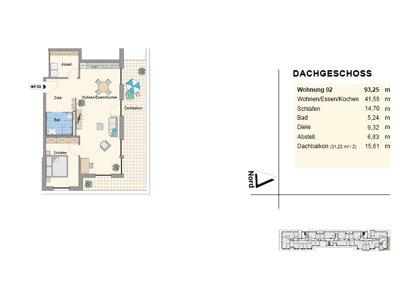 
                                                Location
                                                 Penthouse 2 pièces 93,25 m² résidence seniors