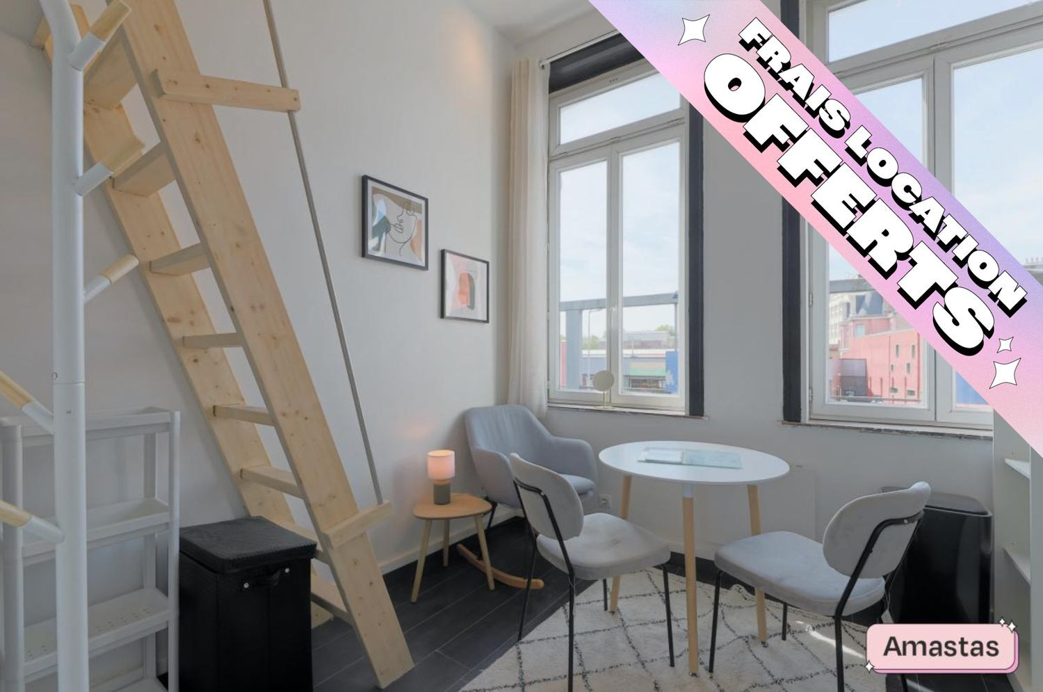 
                                                Location
                                                 Petit studio meublé proche Mairie de Roubaix - 1596903