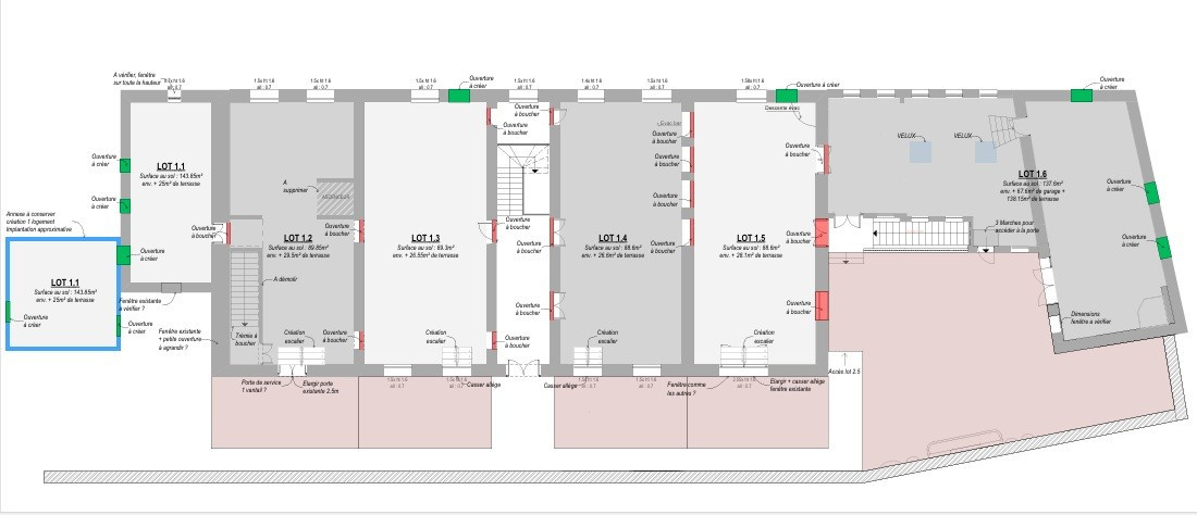 
                                                Vente
                                                 Plateau de 140m² avec extérieur DOIZIEUX