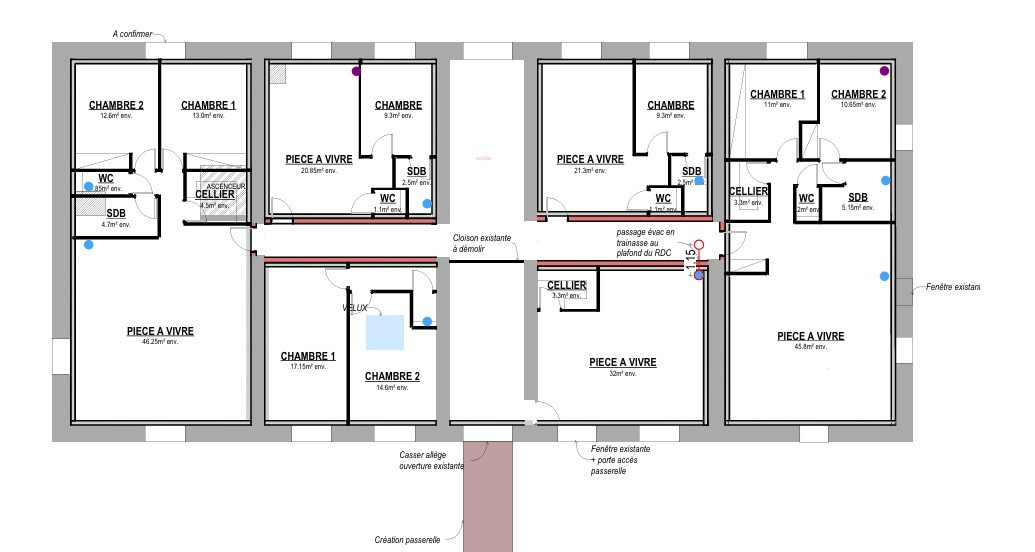 
                                                Vente
                                                 Plateau de 38 m² avec extérieur DOIZIEUX