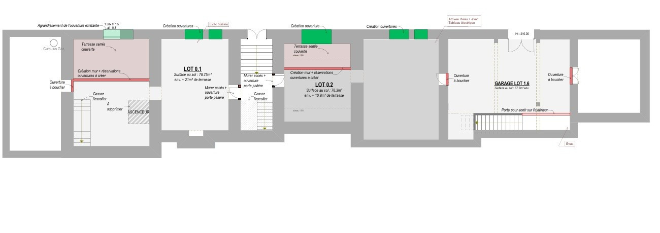 
                                                Vente
                                                 Plateau de 75 m² avec extérieur DOIZIEUX