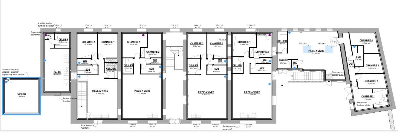 
                                                Vente
                                                 Plateau de 89 m² avec extérieur DOIZIEUX
