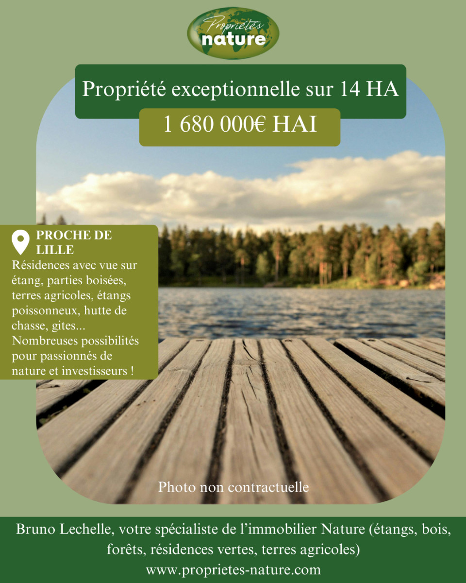 
                                                Vente
                                                 Propriété coup de coeur sur 14 ha