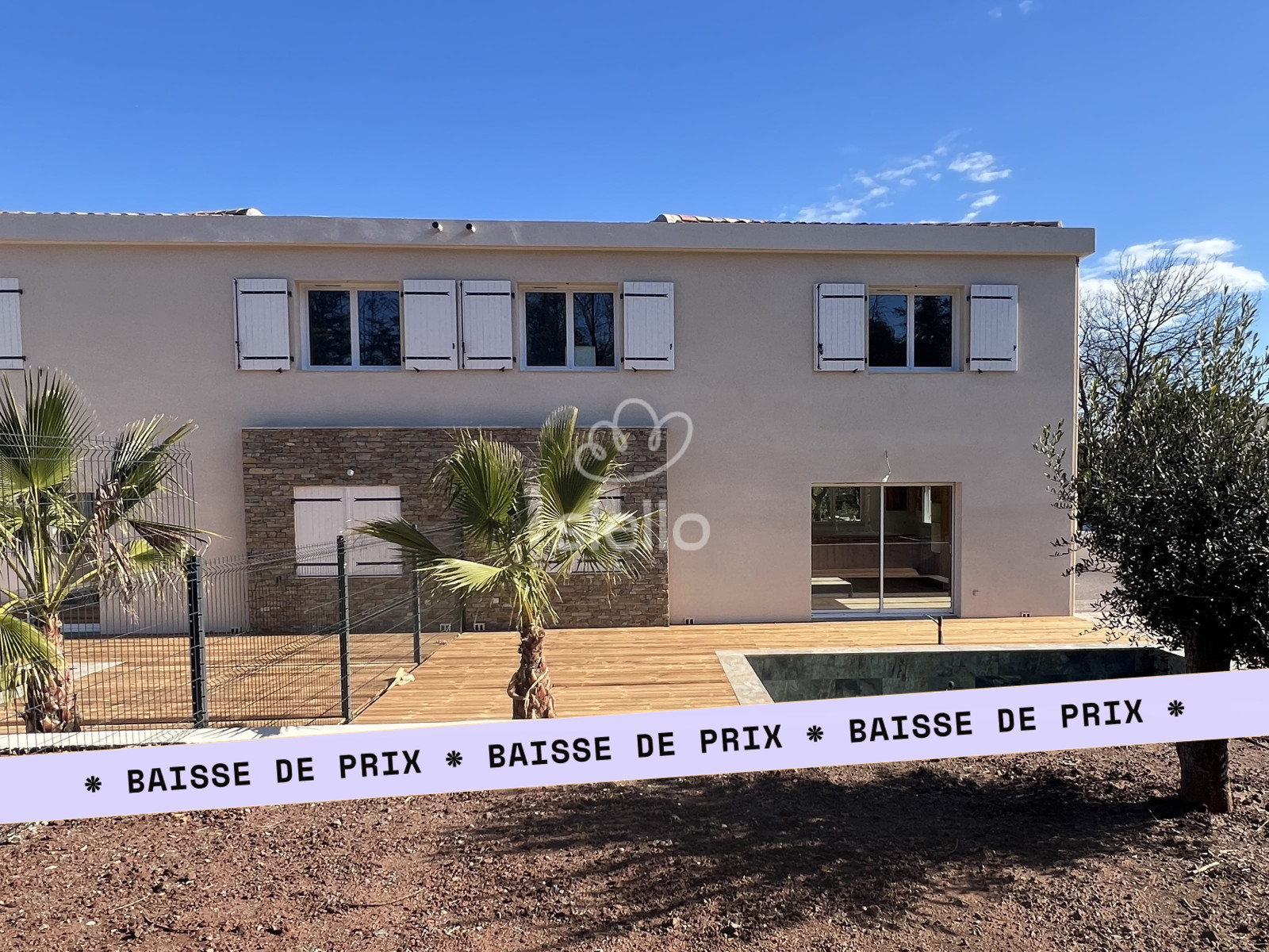 
                                                Vente
                                                 PUGET SUR ARGENS-VILLA NEUVE-PISCINE