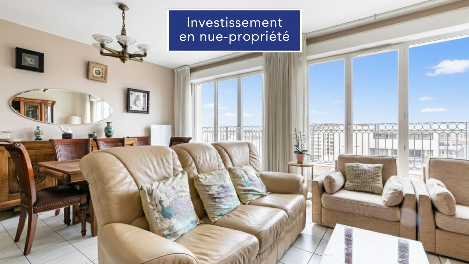 
                                                Vente
                                                 PUTEAUX – Appartement – 100 m² – Terrasses – Centre-Ville