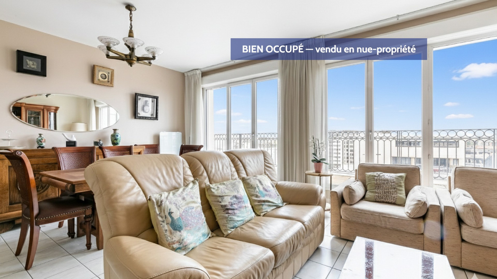 
                                                Vente
                                                 PUTEAUX – Appartement – 100 m² – Terrasses – Centre-Ville