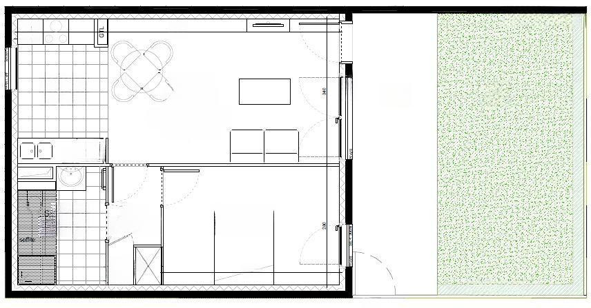 
                                                Location
                                                 Rare F2 meuble de 46 m2 avec jardin et terrasse