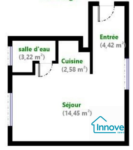 
                                                Vente
                                                 Rue d'Armaillé - 17ème : Studio traversant, ultra-fonctionnel