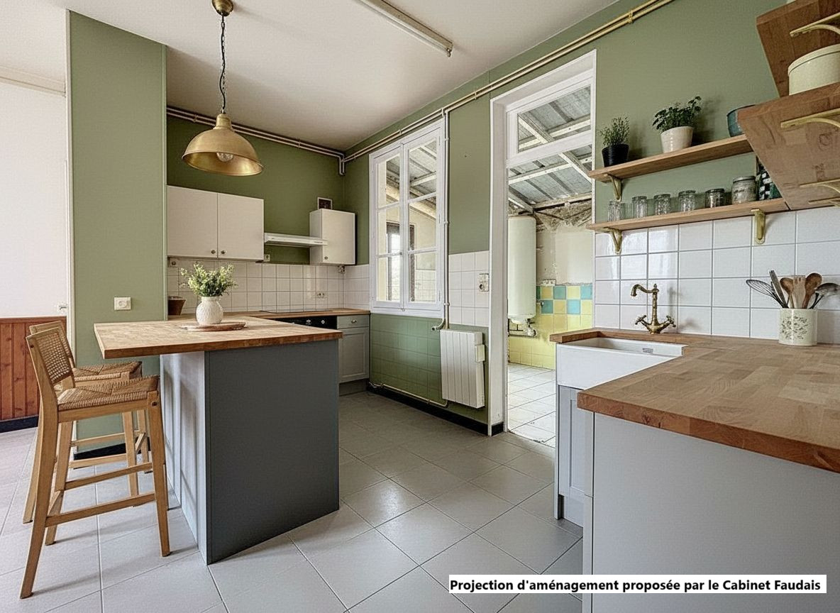 
                                                Vente
                                                 SAINT JEAN D'ELLE - Bourg - Maison à rénover avec fort poten