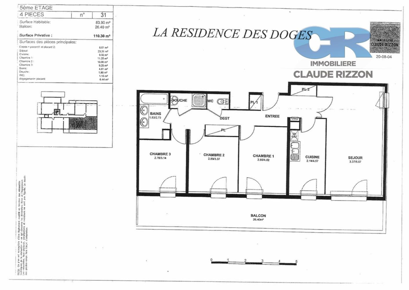 
                                                Vente
                                                 SECTEUR KINEPOLIS - 4 pièces à vendre