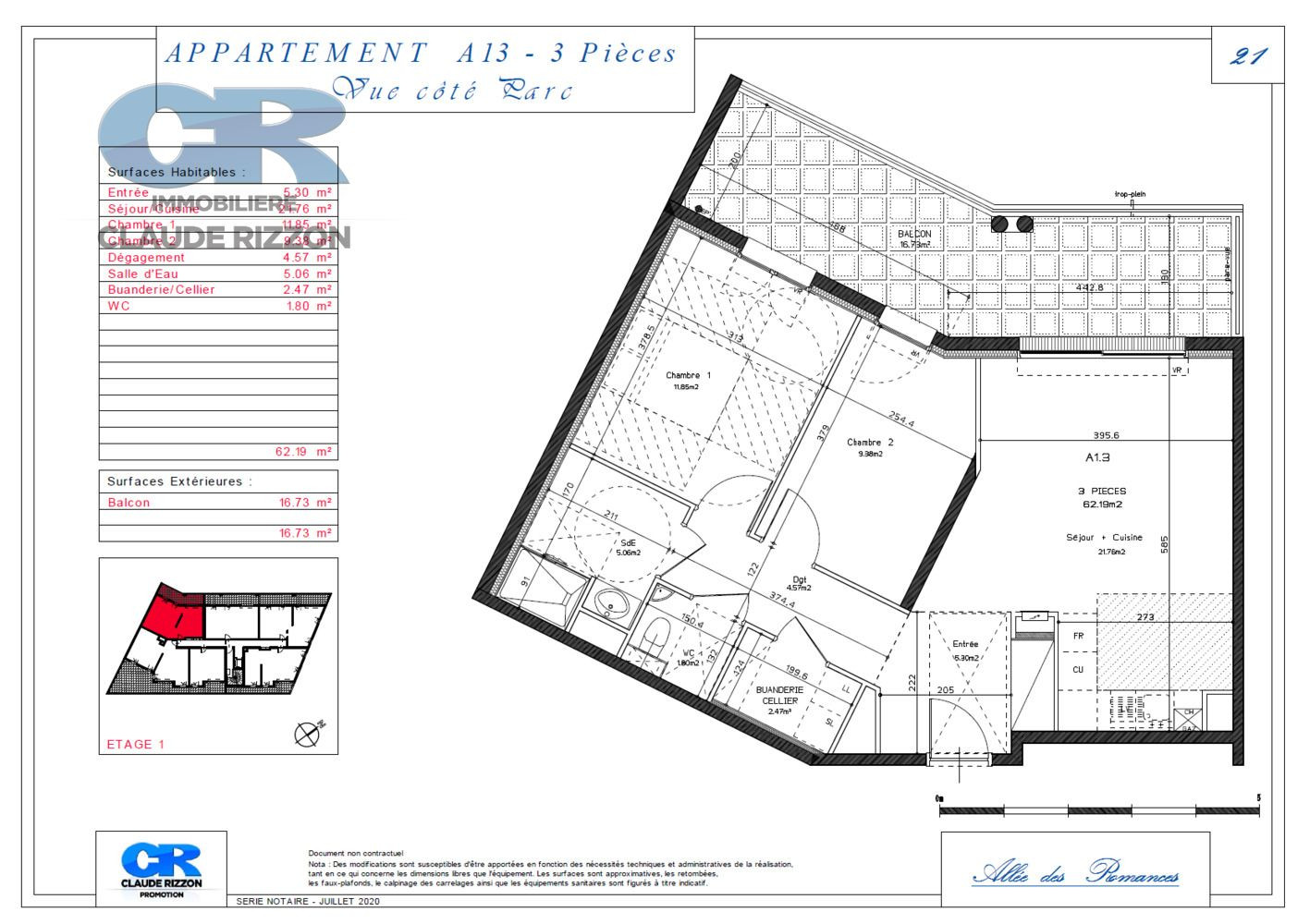 
                                                Vente
                                                 SECTEUR TROIS VILLES - 3 PIECES A VENDRE