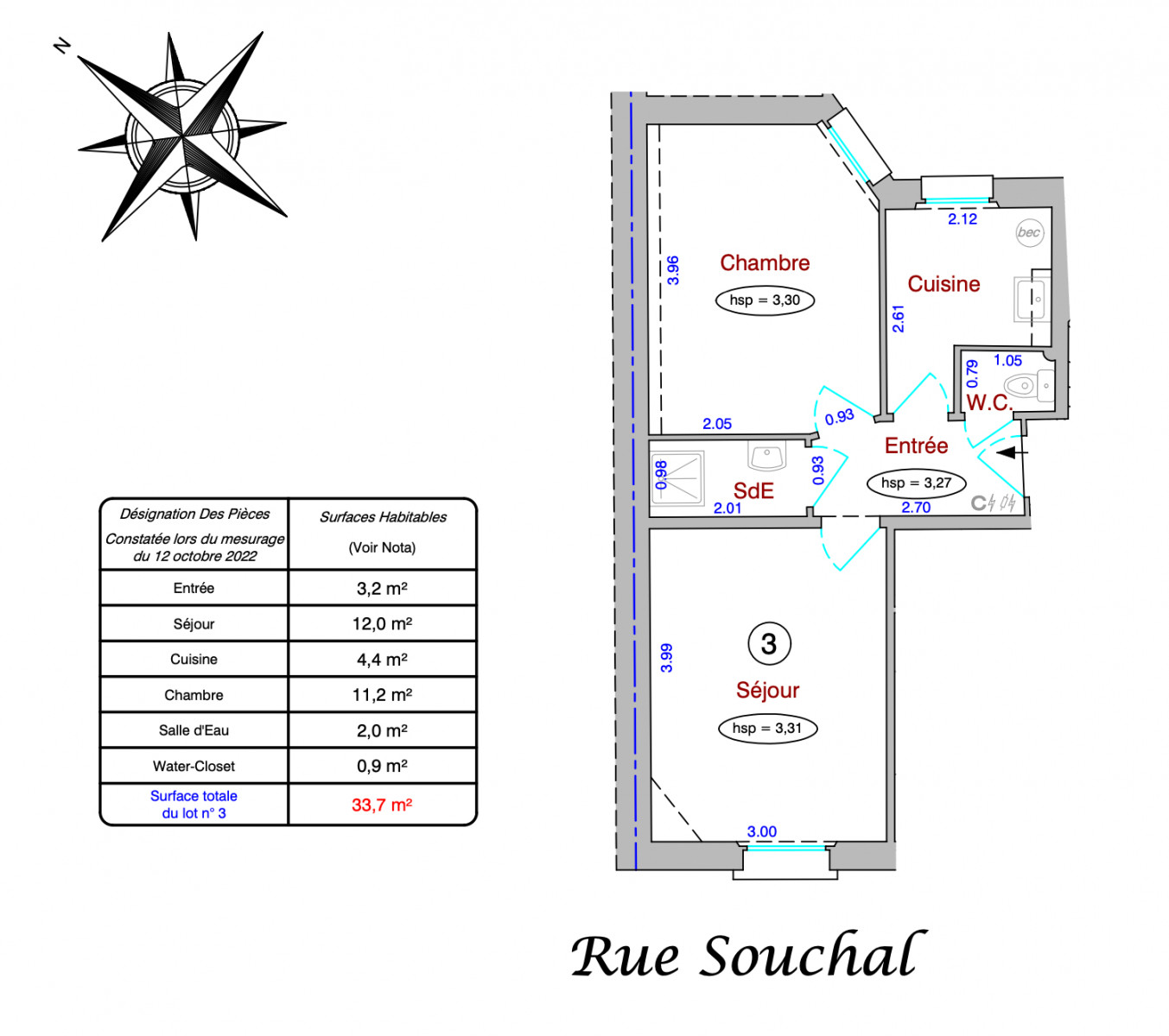 
                                                Vente
                                                 Souchal - Appartement 2 pièces