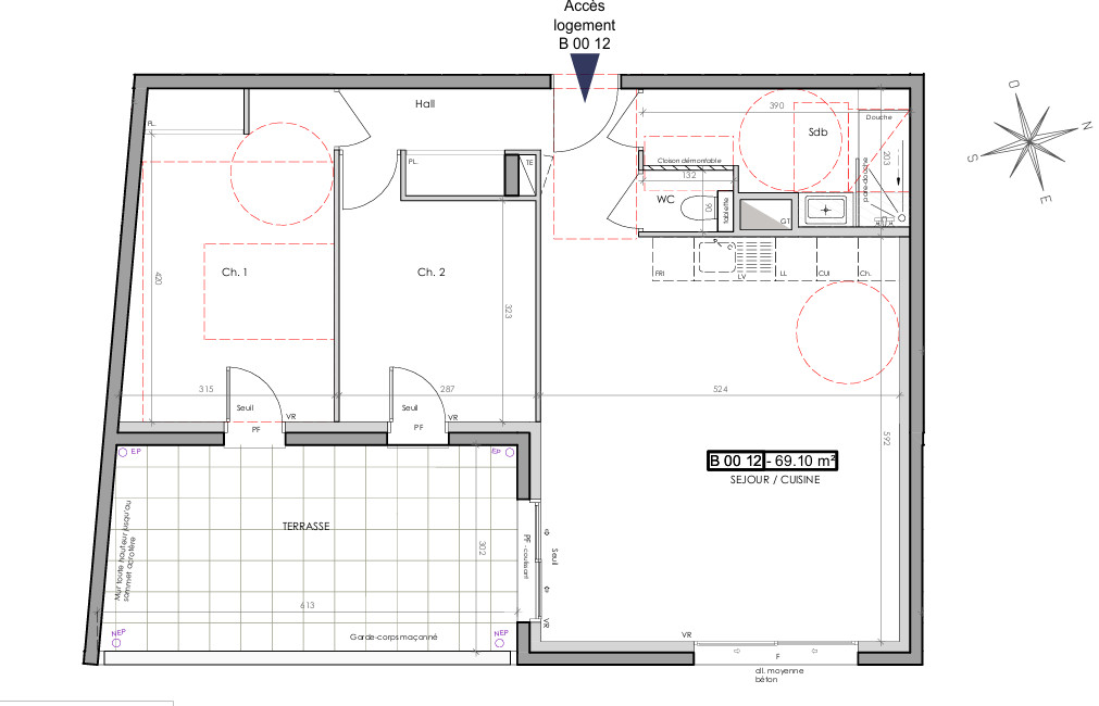
                                                Vente
                                                 Spacieux et moderne appartement avec terrasse à Claix