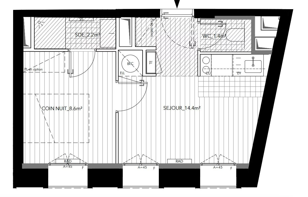 
                                                Vente
                                                 SPÉCIAL INVESTISSEUR - Appartement T1 Bis Paris 17ème
