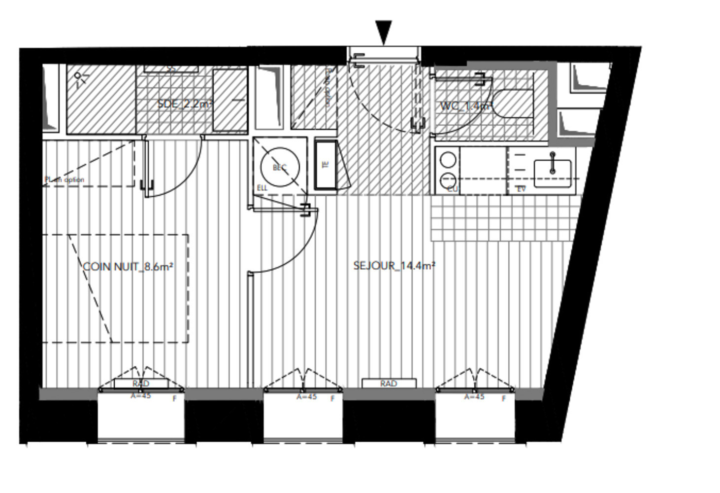 
                                                Vente
                                                 SPÉCIAL INVESTISSEUR - Appartement T1 Bis Paris 17ème