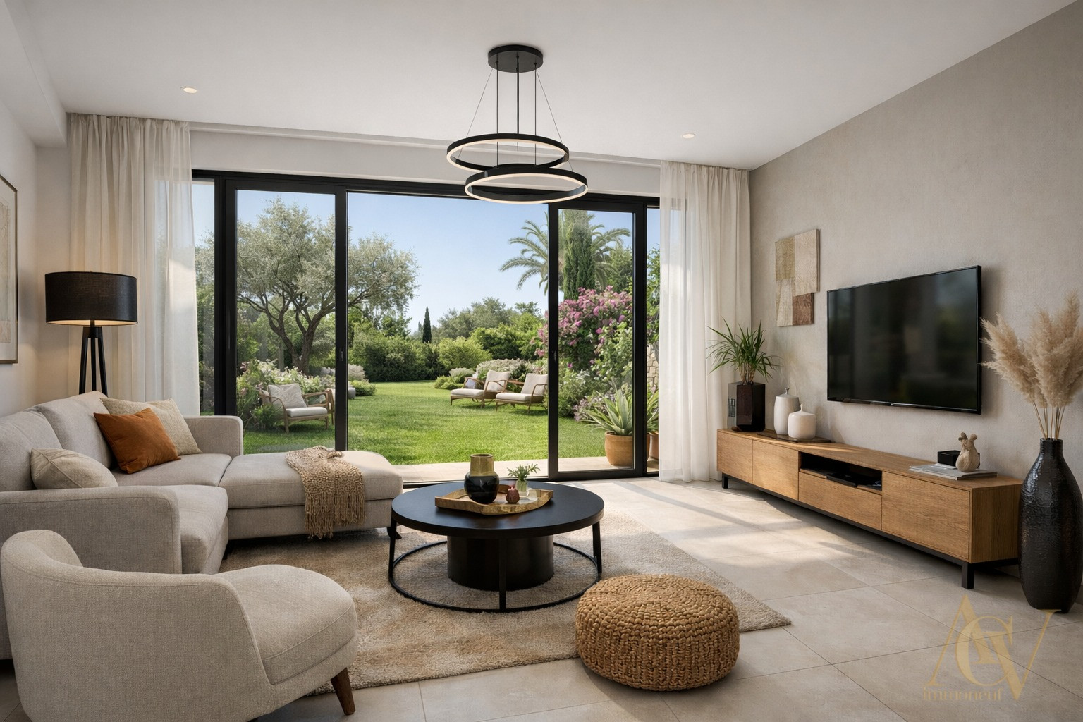
                                                Vente
                                                 Splendide 3 Pièces avec jardin 150 m²