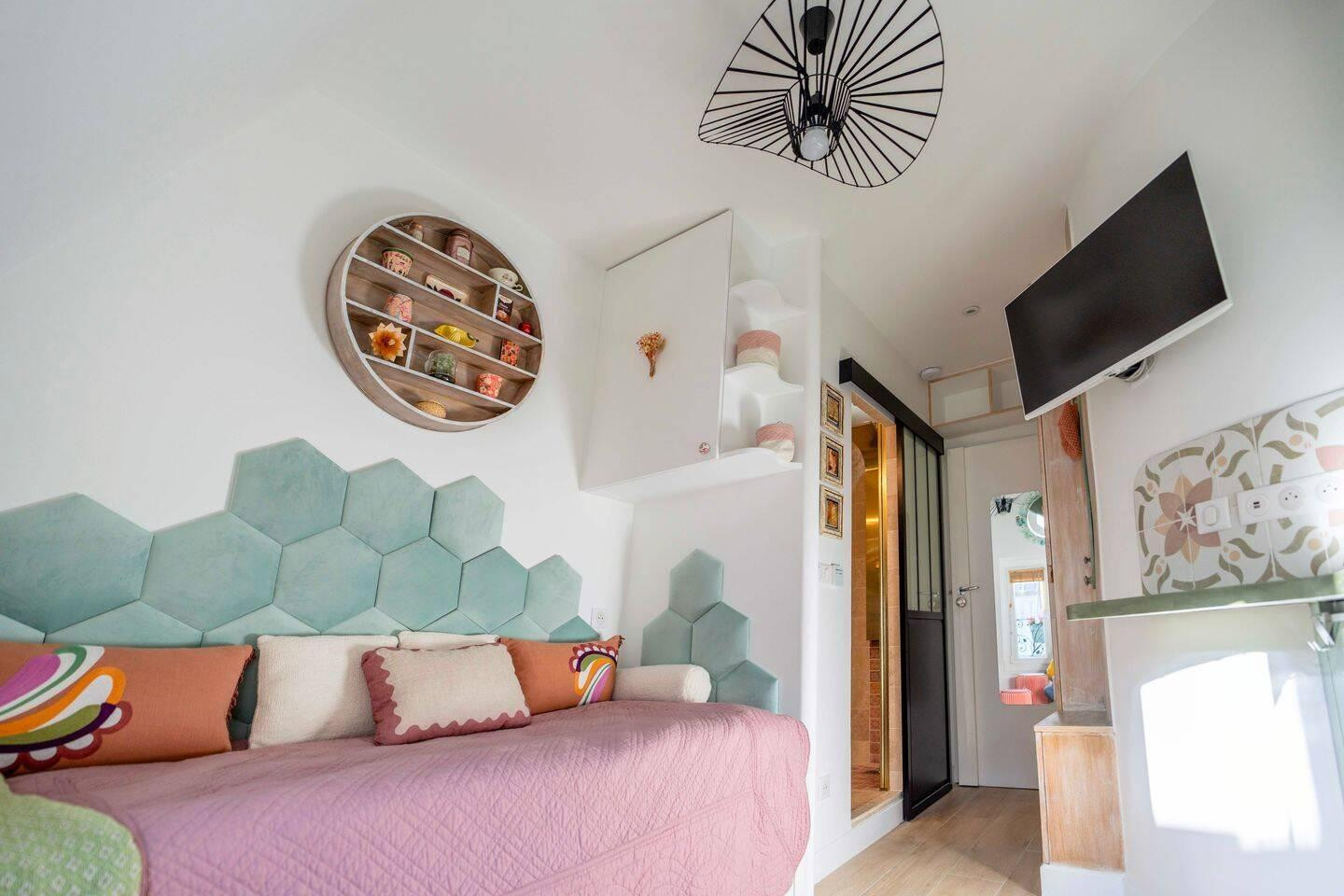 
                                                Location
                                                 Studette Cosy/High-tech – 11 m² – Plaine Monceau