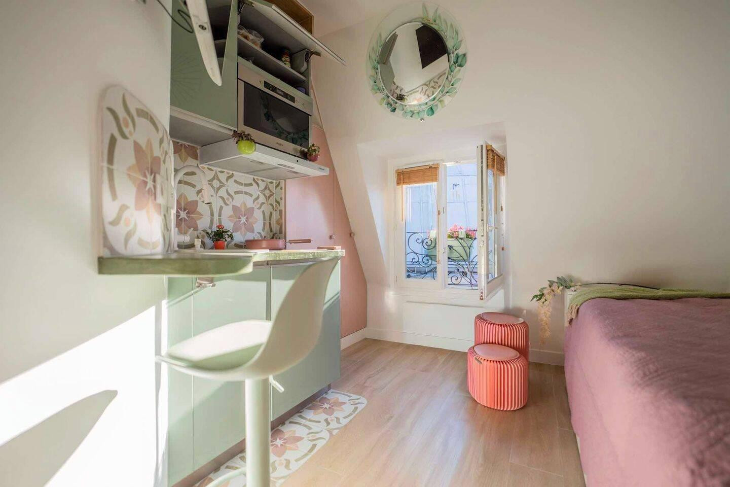 
                                                Location
                                                 Studette Cosy/High-tech – 11 m² – Plaine Monceau