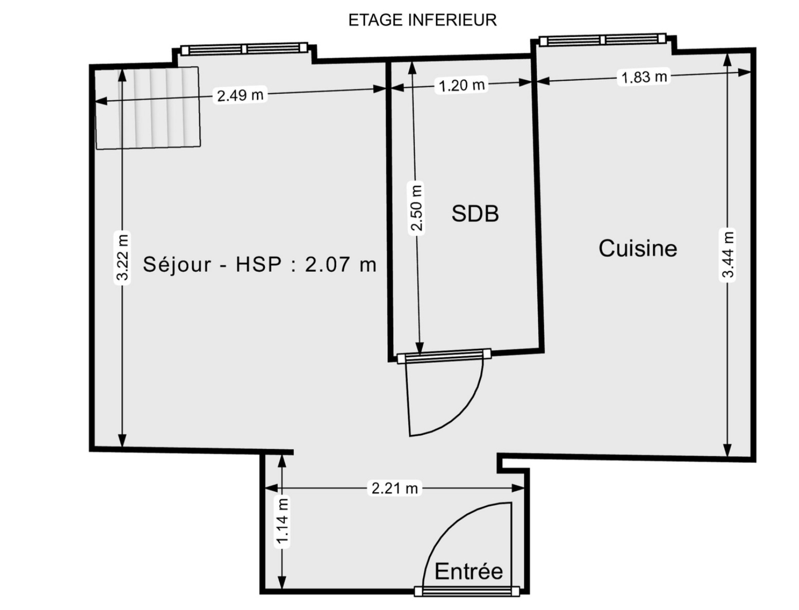 
                                                Location
                                                 Studio 20 m2 avec mezzanine proche boulevard Gorbella