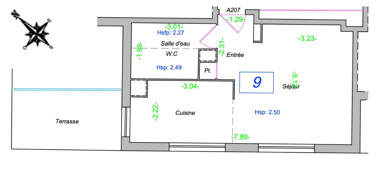
                                                Vente
                                                 Studio avec balcon - Saint-Ouen