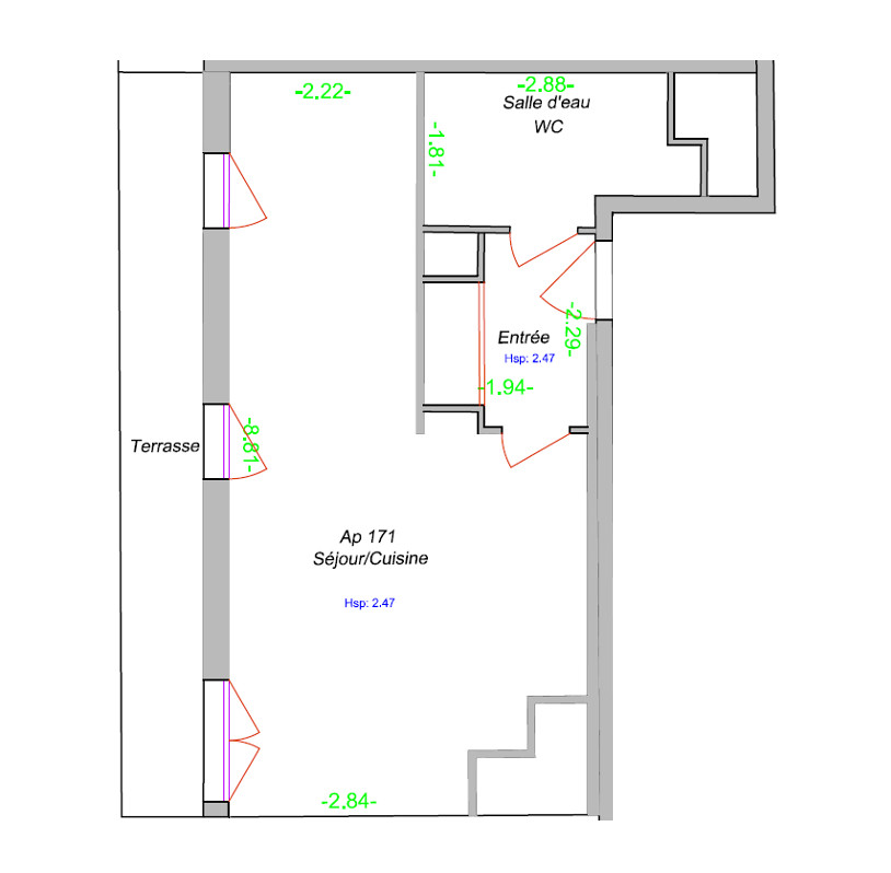 
                                                Vente
                                                 Studio avec terrasse - Cergy