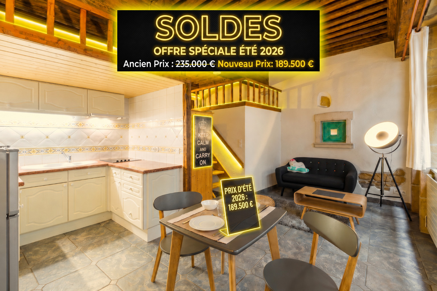 
                                                Vente
                                                 Studio cosy au Coeur de la Presqu'île / Saint-Nizier.