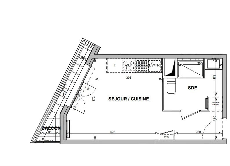 
                                                Vente
                                                 Studio de 24m2 à Bagnolet