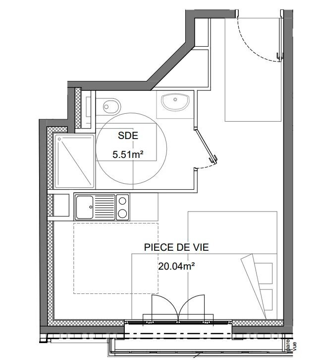 
                                                Vente
                                                 Studio de 25m2 à coeur de Levallois Perret
