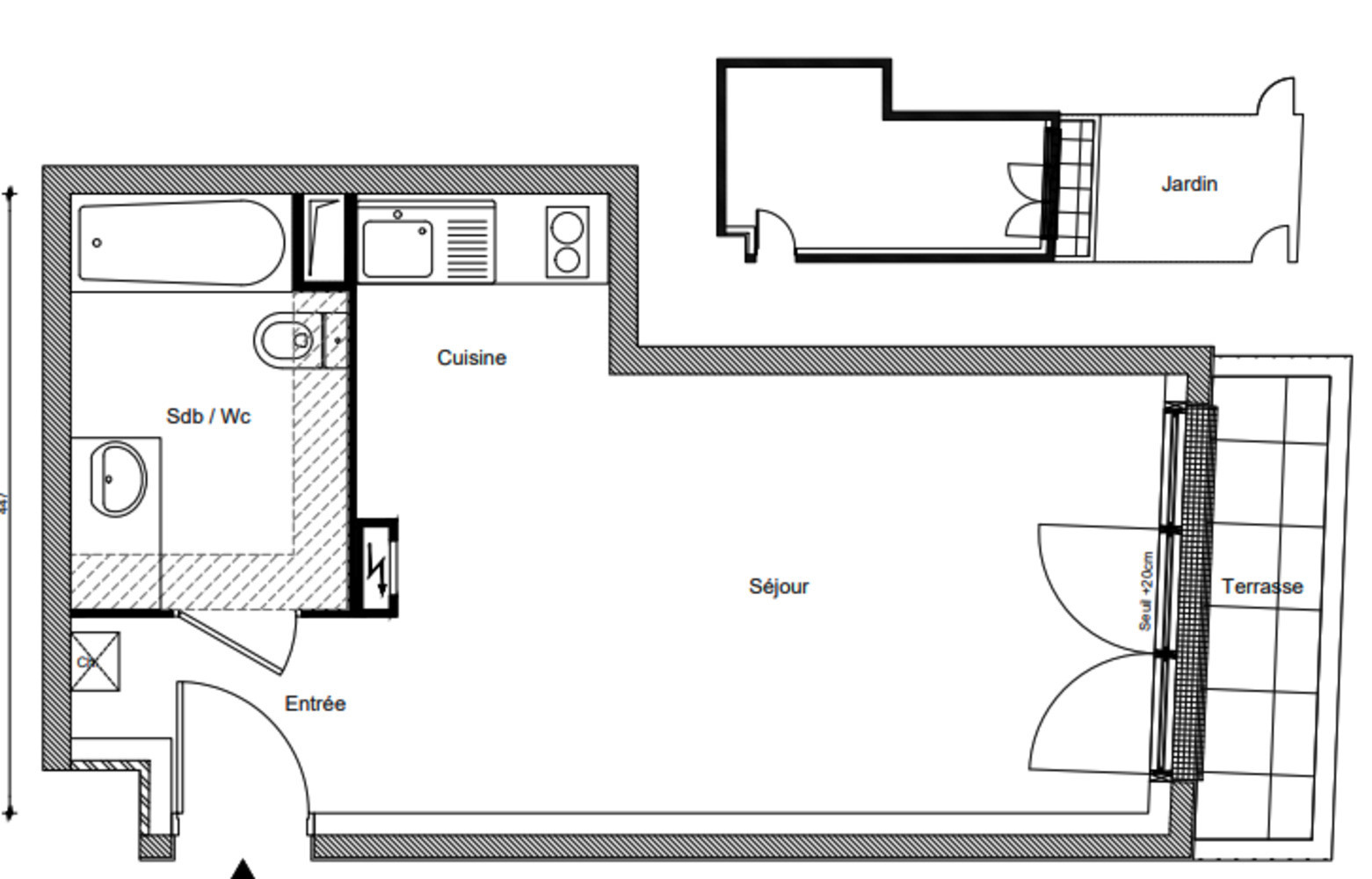 
                                                Vente
                                                 Studio de 29m2 à Aubervilliers