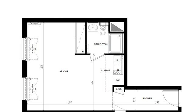 
                                                Vente
                                                 Studio de plus de 33m2 à Issy - Les - Moulineaux
