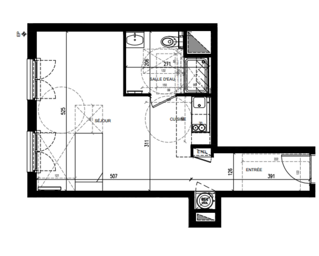 
                                                Vente
                                                 Studio de plus de 33m2 à Issy - Les - Moulineaux
