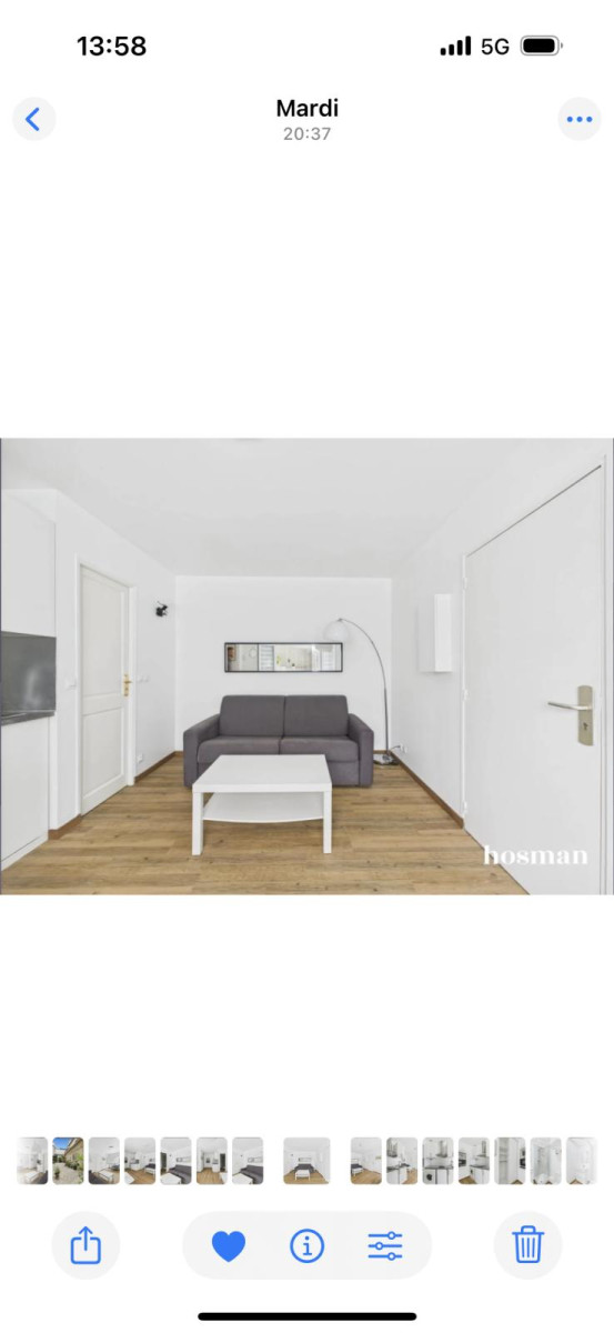 
                                                Location
                                                 Studio meublé 23m² avec cour aménagée