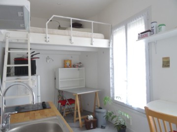 
                                                Location
                                                 studio meublé de 18 m2  avec mezzanine a Lyon