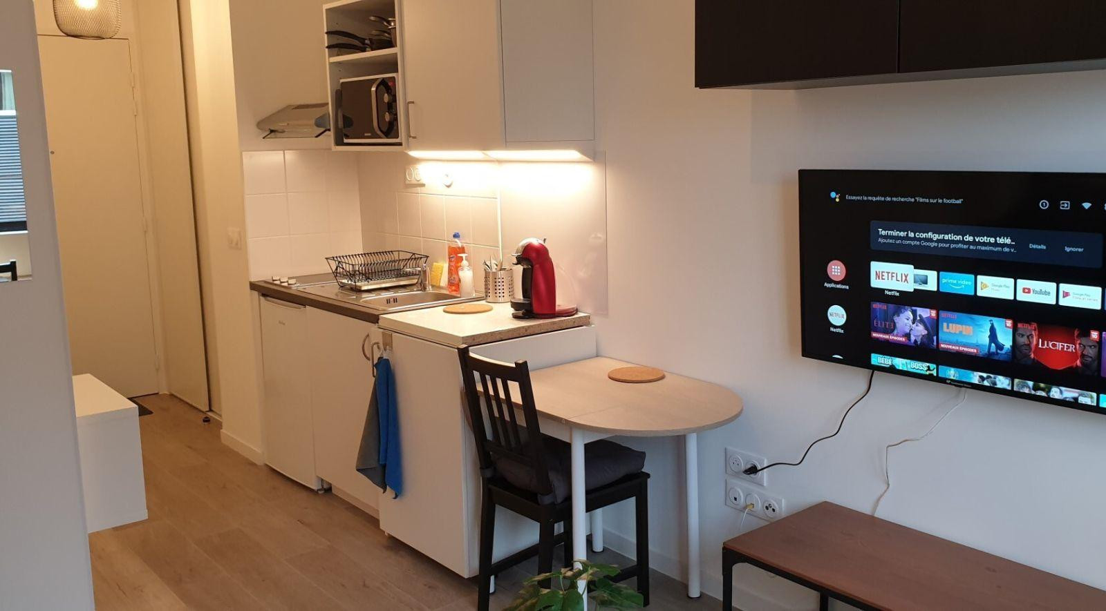 
                                                Location
                                                 Studio neuf meublé 19m² dans résidence étudiante