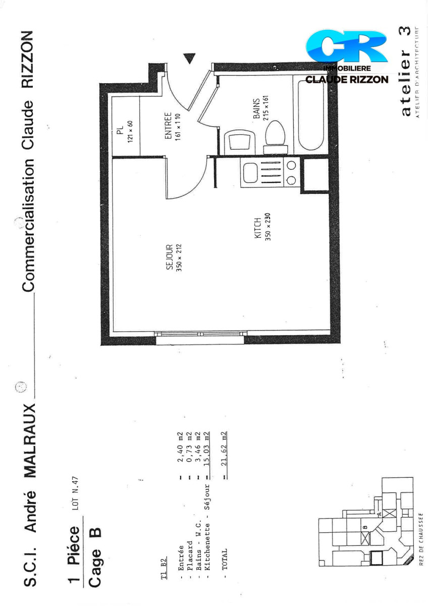 
                                                Vente
                                                 STUDIO SPECIAL INVESTISSEURS METZ