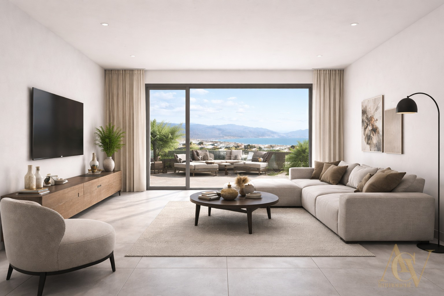 
                                                Vente
                                                 Superbe appartement 3 Pièces terrasse aperçu mer