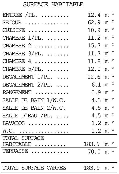 
                                                Vente
                                                 Superbe appartement T6 familial avec terrasse