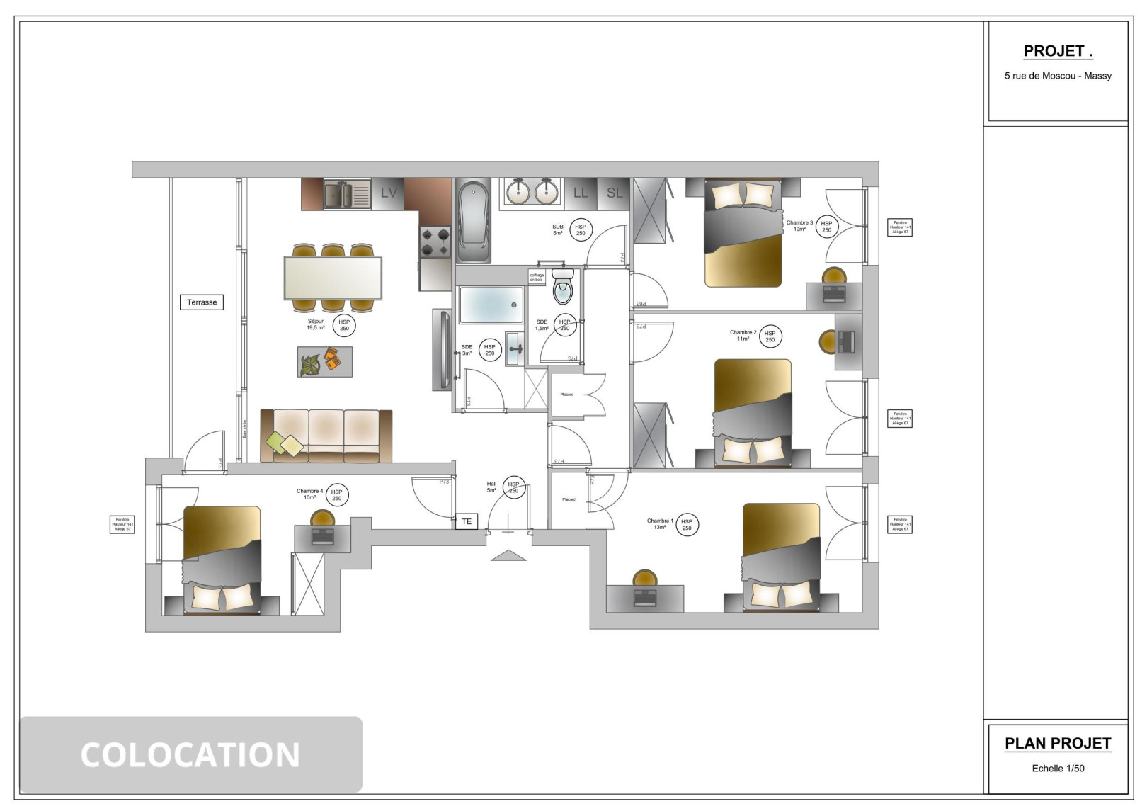
                                                Colocation
                                                 Superbe Colocation à Massy