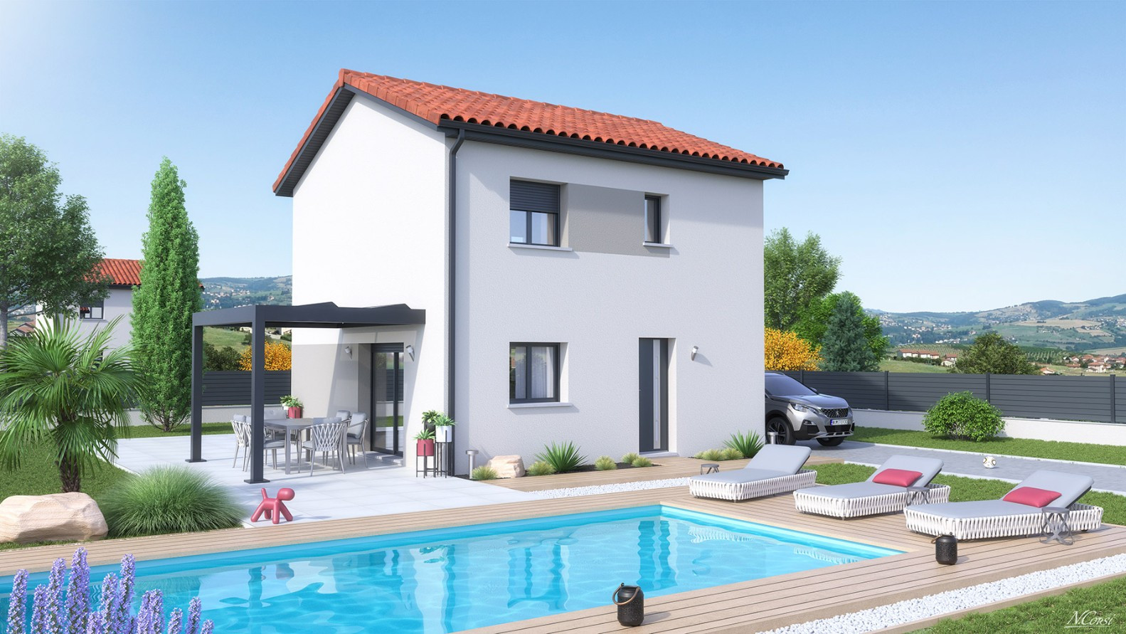 
                                                Vente
                                                 Sur terrain viabilisé, votre villa à construire