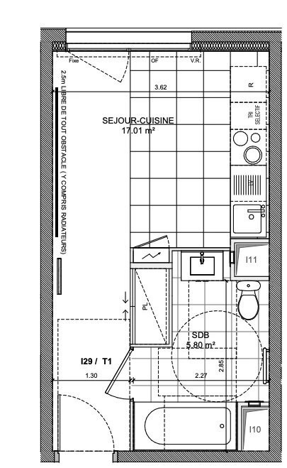 
                                                Vente
                                                 T1 de plus de 22m2 au coeur de Nanterre
