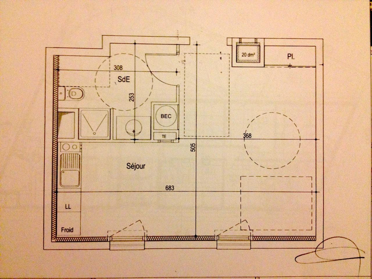 
                                                Location
                                                 T1bis recent 32m2 Boulevard de Doulon