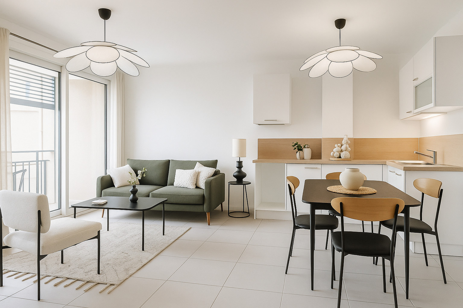 
                                                Vente
                                                 T2 contemporain dans un cadre paisible à Neuville-sur-Saône, éligible PTZ et frais de notaire réduits