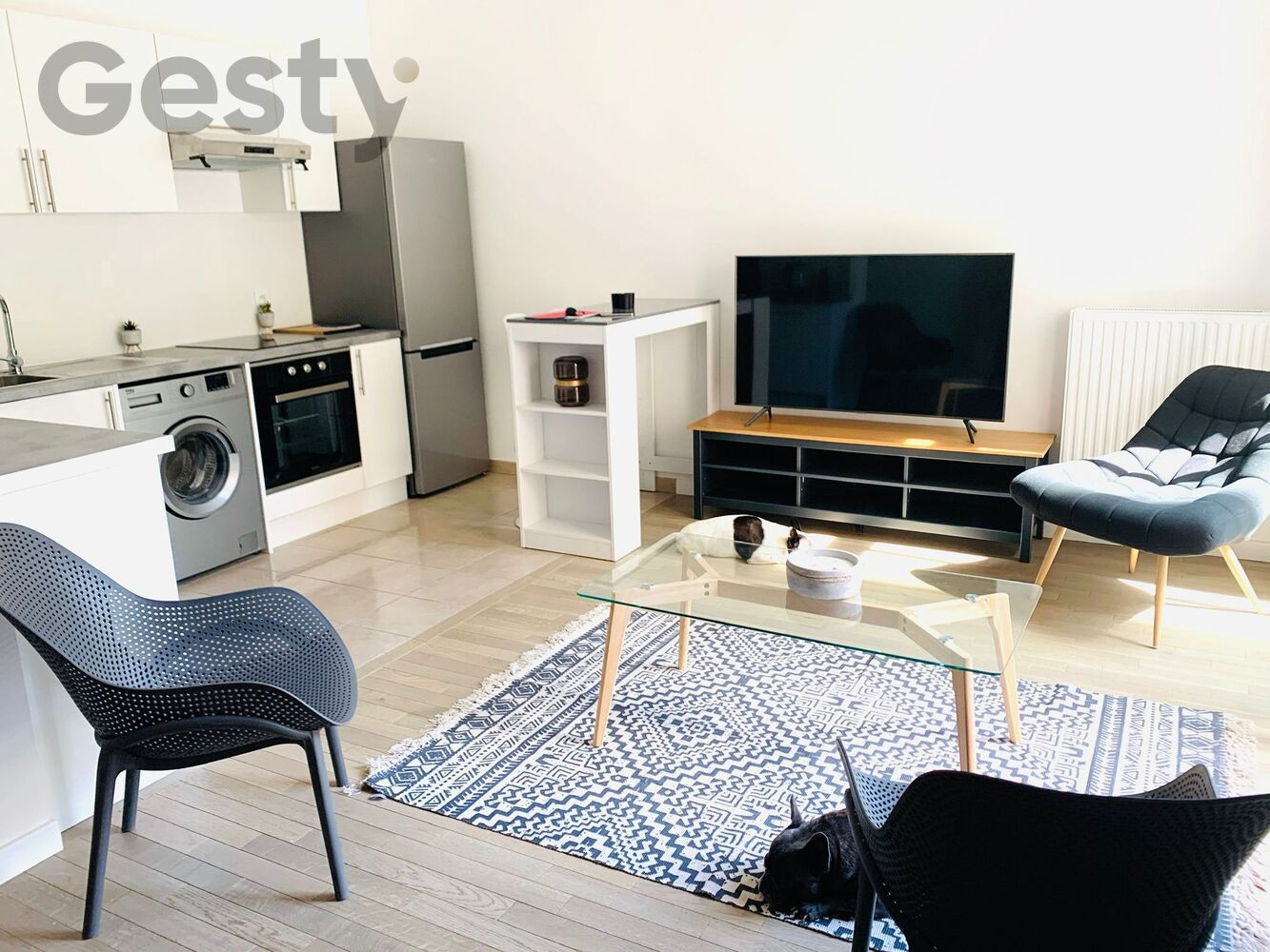 
                                                Location
                                                 T2 entièrement meublé avec jardin et parking