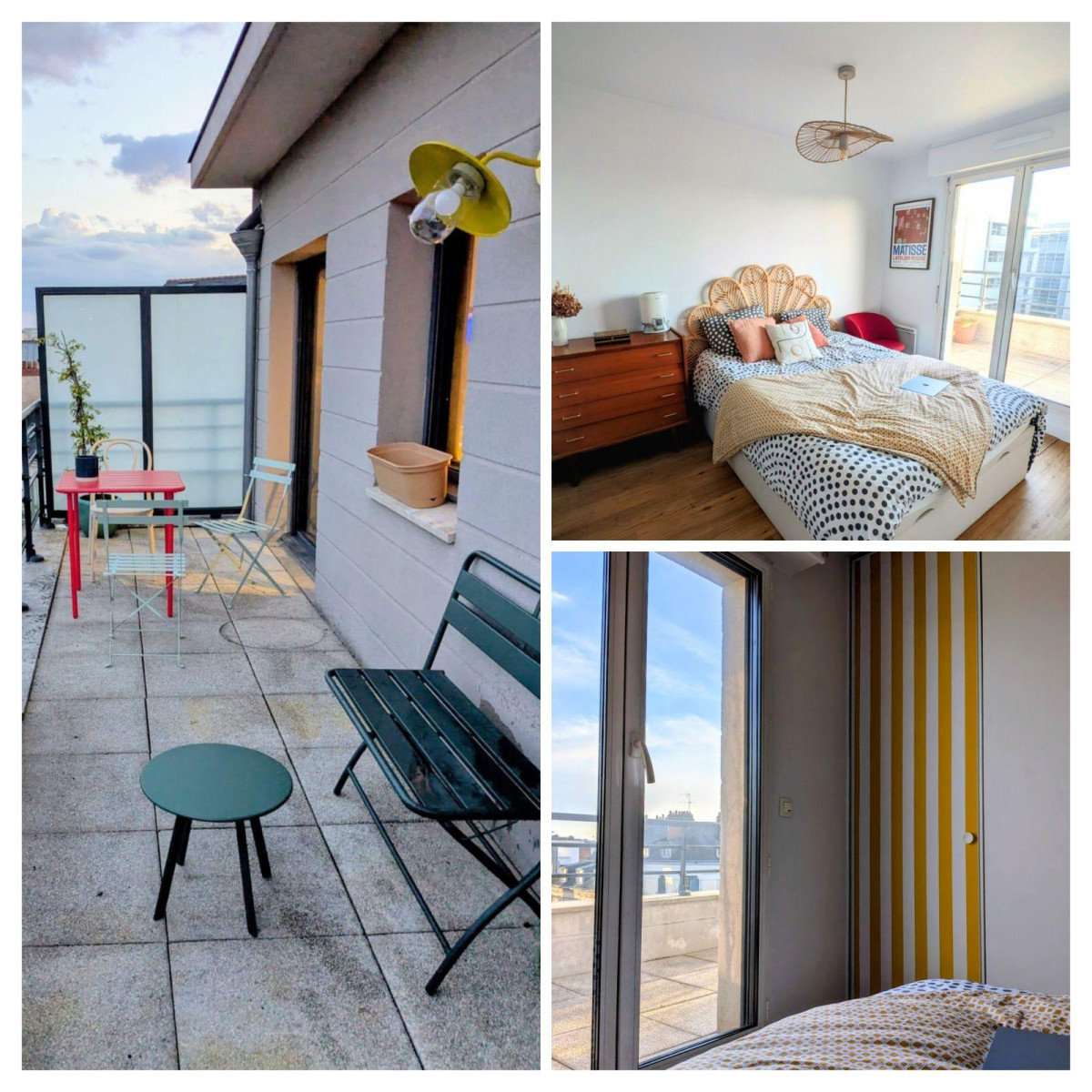 
                                                Location
                                                 T2 meublé - centre ville quartier fourré - rooftop