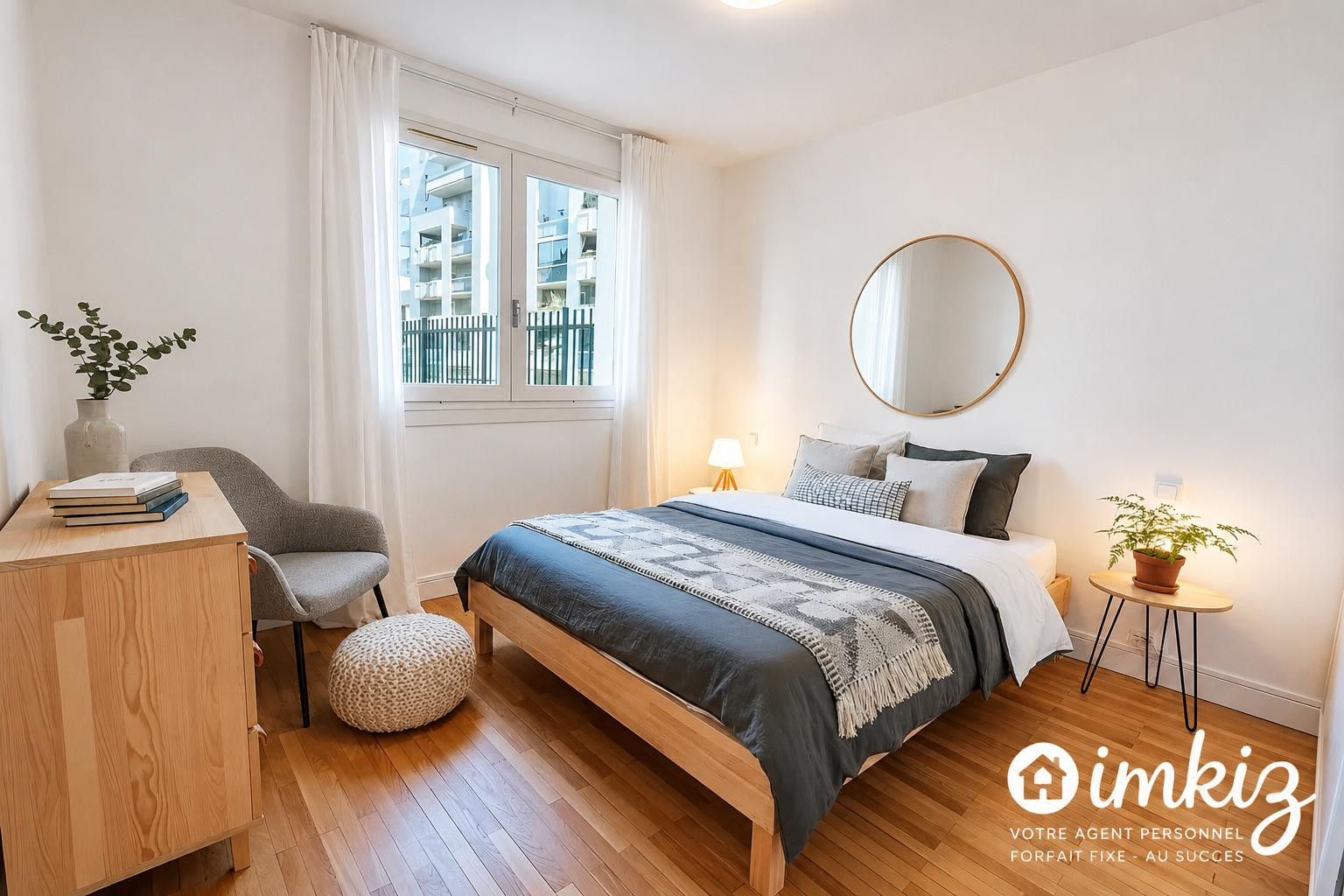 
                                                Vente
                                                 T2 rénové de 48m² avec loggia, parking et tennis