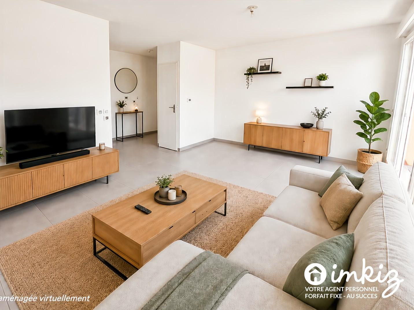 
                                                Vente
                                                 T3 de 60m² - garage, balcon, 2018 - Clé en main !