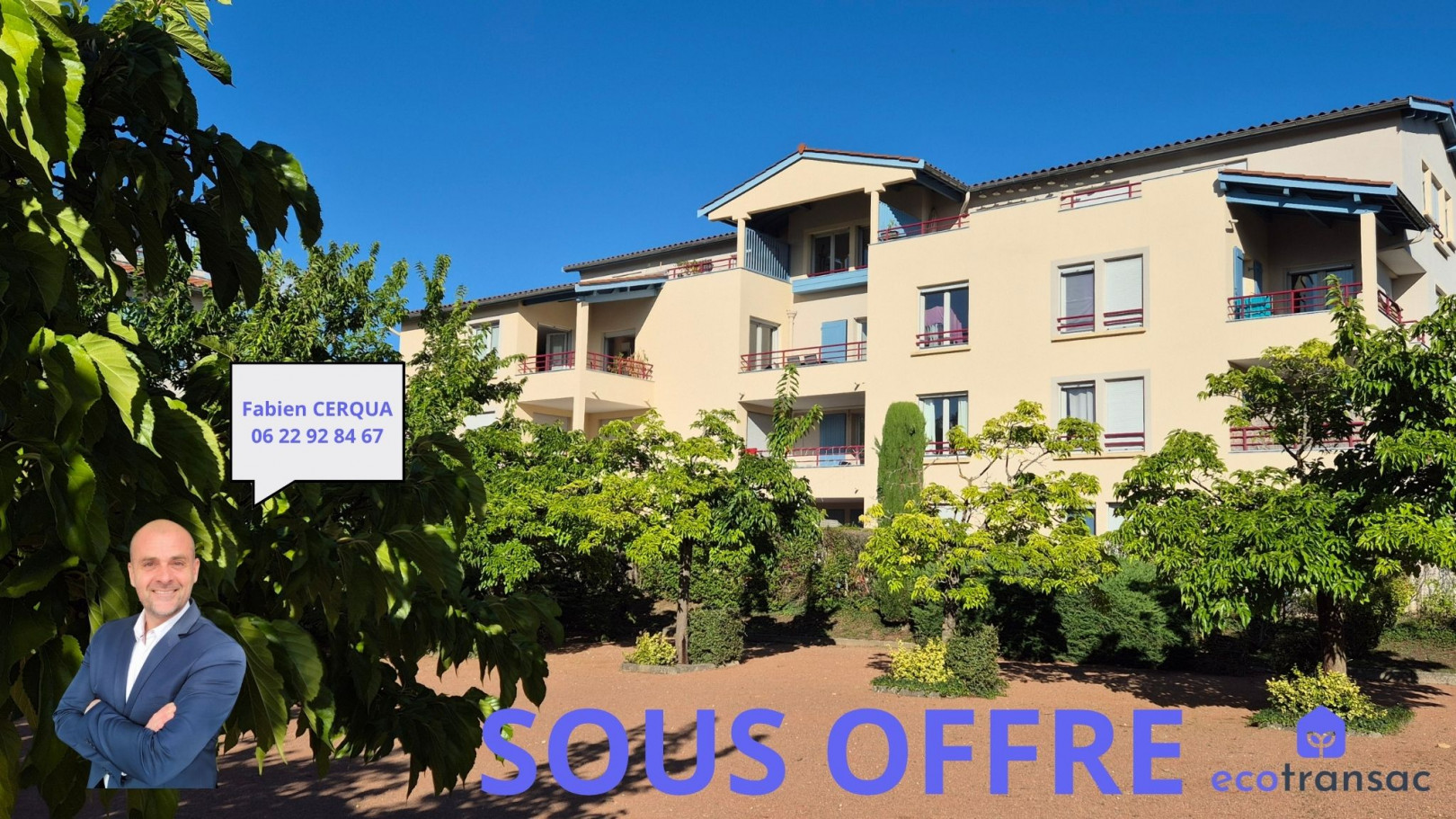 
                                                Vente
                                                 T3 de 76 m² + garage + 1 parking + cave