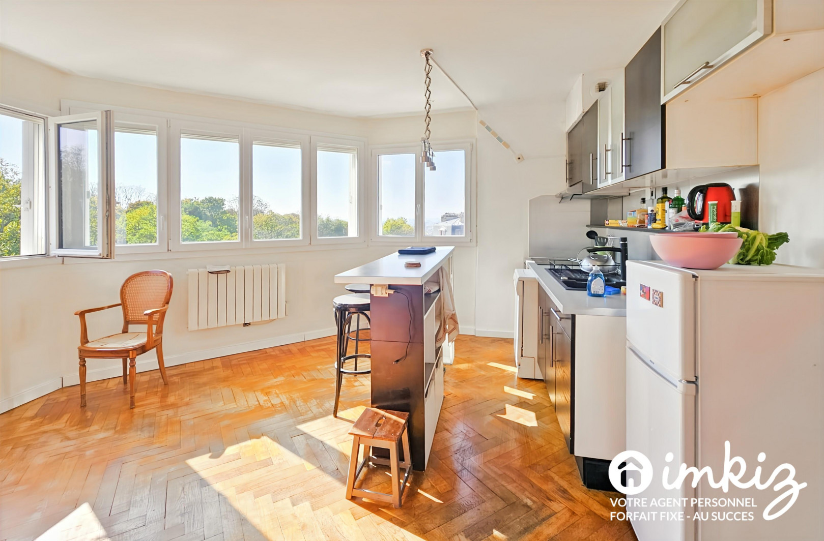 
                                                Vente
                                                 T3 lumineux, sans vis-à-vis, face au parc