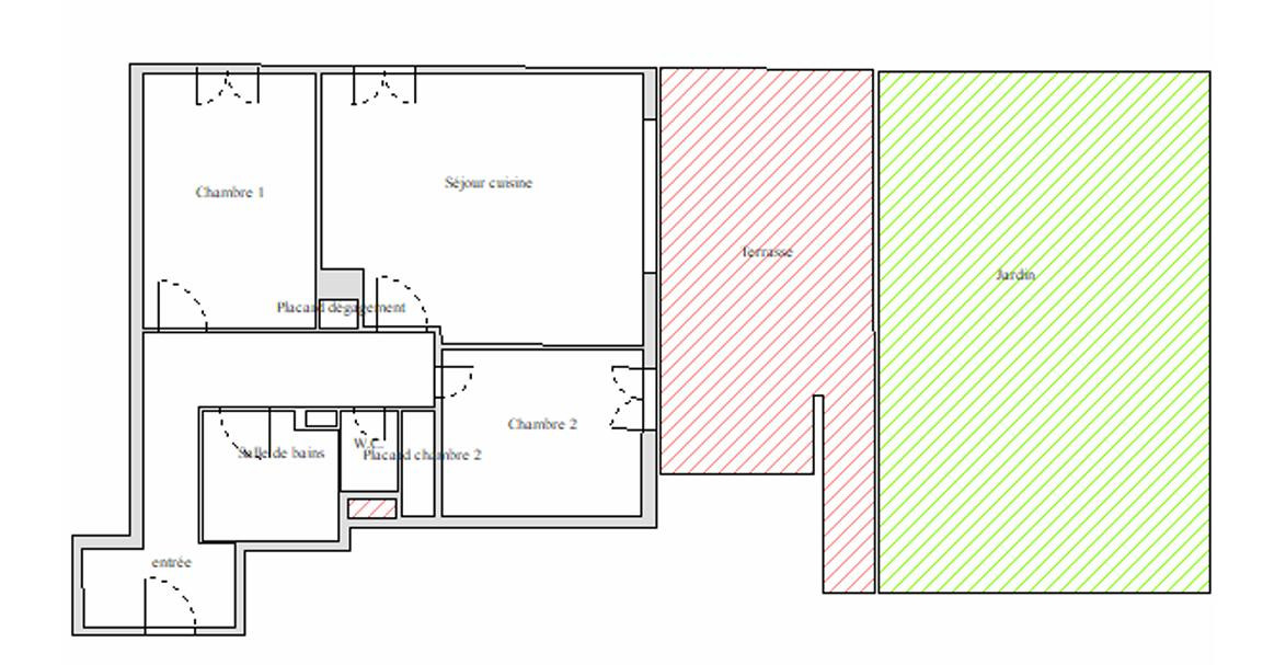 
                                                Vente
                                                 T3 récent avec extérieur de 71m2